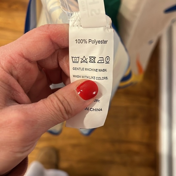 NWOT BOLD PRINT MAXI SPAGHETTI STRAP DRESS - SIZE SMALL - Picture 15 of 16